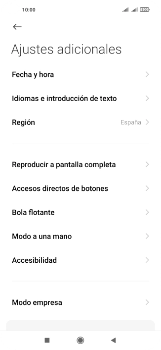Pulsa Fecha y hora.
