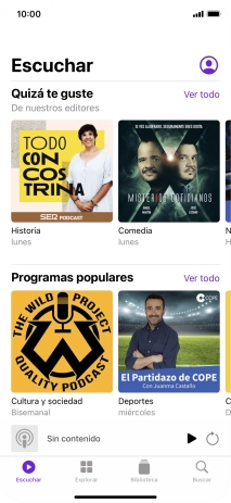 Desliza el dedo hacia arriba desde la parte inferior de la pantalla para terminar y volver a la pantalla de inicio. Desliza el dedo hacia arriba desde la parte inferior de la pantalla para terminar y volver a la pantalla de inicio.