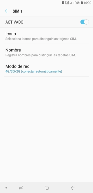 Pulsa el indicador para activar o desactivar la tarjeta SIM deseada. Pulsa el indicador para activar o desactivar la tarjeta SIM deseada.