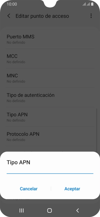 Introduce default y pulsa Aceptar. Introduce default y pulsa Aceptar.