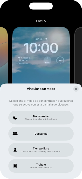 Pulsa un modo de concentración. Pulsa un modo de concentración.