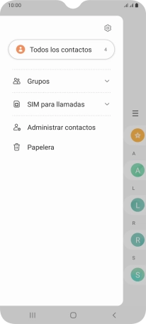 Pulsa Administrar contactos. Pulsa Administrar contactos.