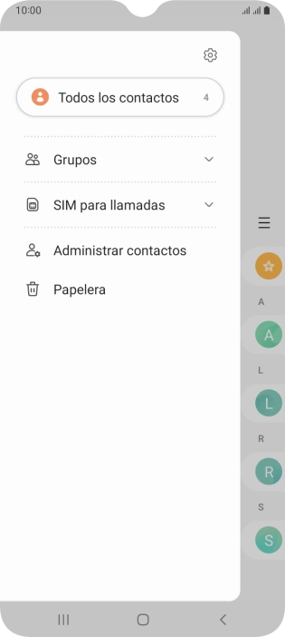 Pulsa Administrar contactos. Pulsa Administrar contactos.