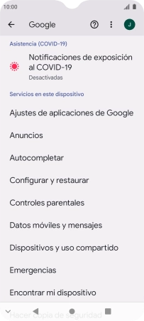 Pulsa Encontrar mi dispositivo.
