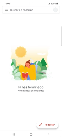 Pulsa el icono de cuenta de correo electrónico. Pulsa el icono de cuenta de correo electrónico.