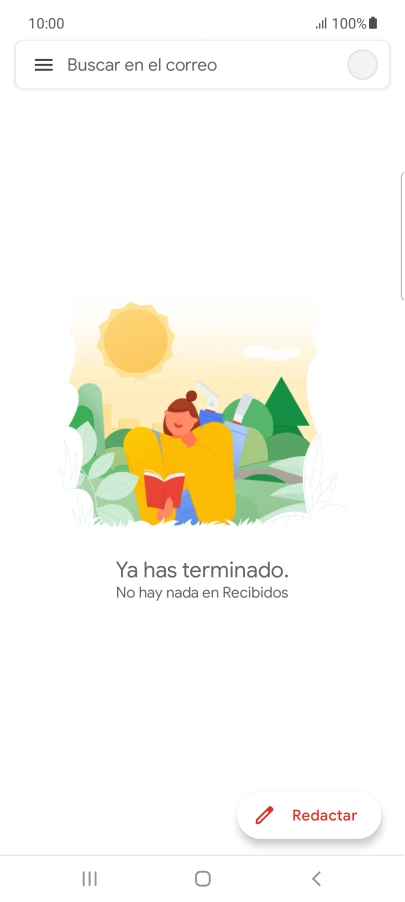 Pulsa el icono de cuenta de correo electrónico. Pulsa el icono de cuenta de correo electrónico.