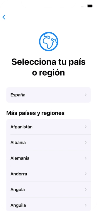 Pulsa el país o el área deseados. Pulsa el país o el área deseados.