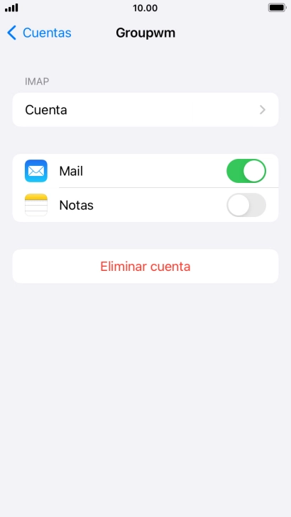 Pulsa Cuenta.