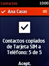 Pulsa la tecla de navegación. Pulsa la tecla de navegación.
