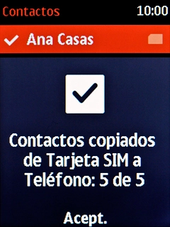 Pulsa la tecla de navegación. Pulsa la tecla de navegación.