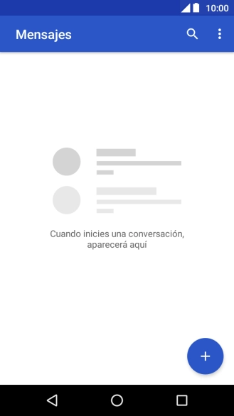 Pulsa el icono de nuevo mensaje. Pulsa el icono de nuevo mensaje.