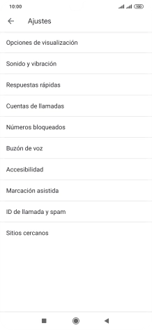 Pulsa Cuentas de llamadas.