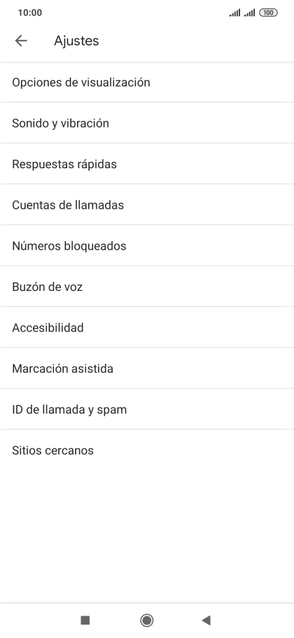 Pulsa Cuentas de llamadas.
