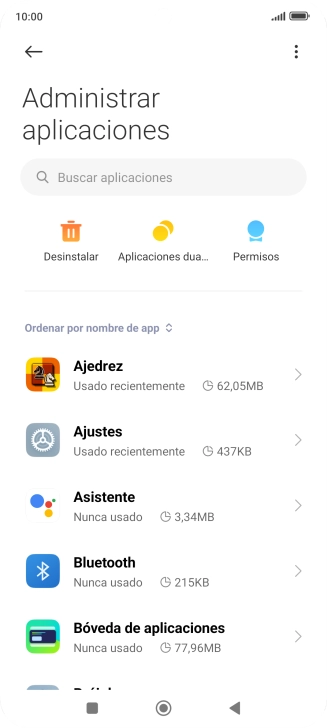 Pulsa la app deseada. Pulsa la app deseada.