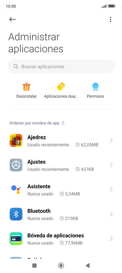 Pulsa la app deseada. Pulsa la app deseada.
