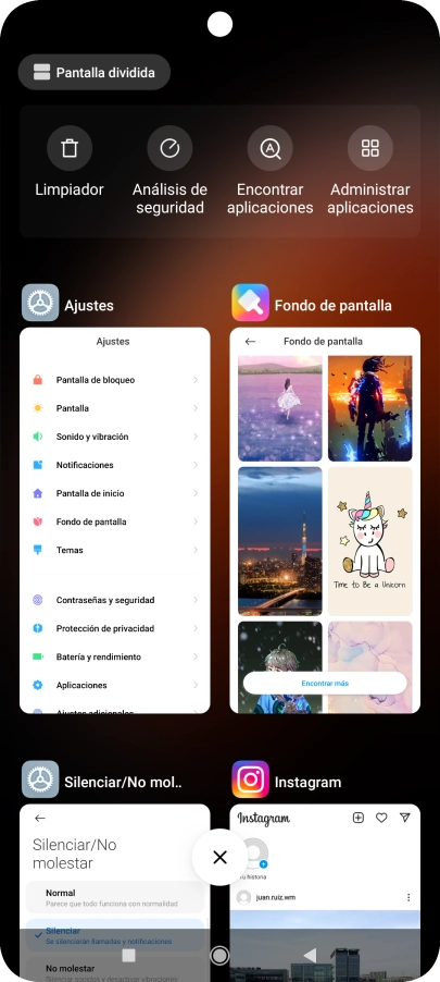 Para cerrar una sola aplicación en ejecución, desliza el dedo hacia la derecha sobre la aplicación deseada. Para cerrar una sola aplicación en ejecución, desliza el dedo hacia la derecha sobre la aplicación deseada.
