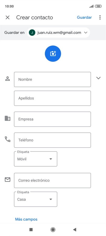 Pulsa Nombre e introduce el nombre deseado. Pulsa Nombre e introduce el nombre deseado.