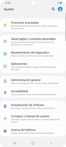 Pulsa Mantenimiento del dispositivo.