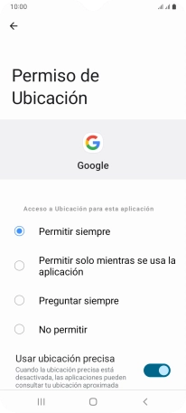 Pulsa el ajuste deseado. Pulsa el ajuste deseado.