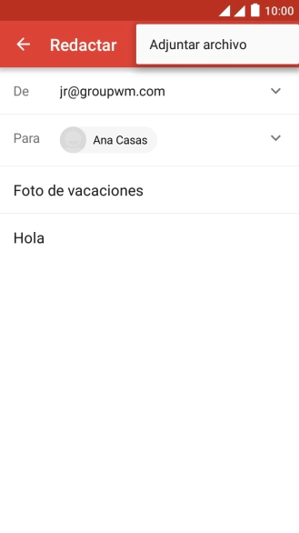Pulsa Adjuntar archivo. Pulsa Adjuntar archivo.