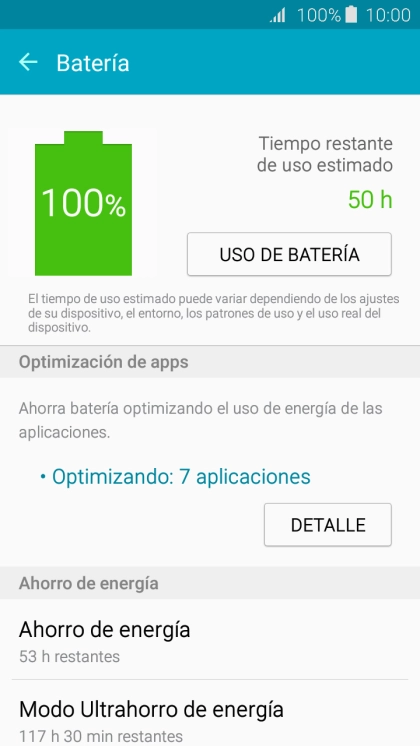 Pulsa Ahorro de energía. Pulsa Ahorro de energía.