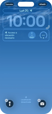 Si deseas personalizar la vista de la fecha en la pantalla de bloqueo, pulsa el widget de la fecha y sigue las indicaciones de la pantalla para seleccionar la vista de widgets deseada. Si deseas personalizar la vista de la fecha en la pantalla de bloqueo, pulsa el widget de la fecha y sigue las indicaciones de la pantalla para seleccionar la vista de widgets deseada.