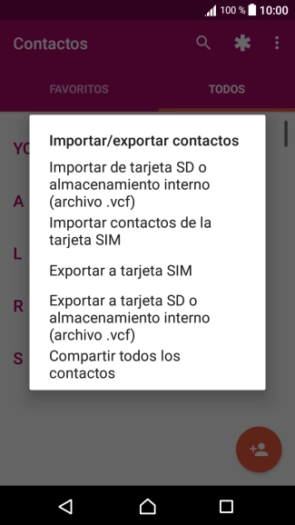 Pulsa Importar contactos de la tarjeta SIM. Pulsa Importar contactos de la tarjeta SIM.