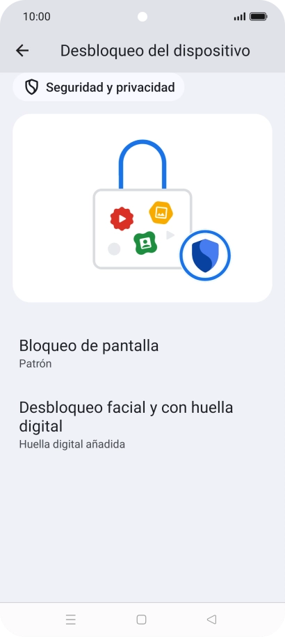 Pulsa Bloqueo de pantalla e introduce el código de seguridad extra que has creado anteriormente. Pulsa Bloqueo de pantalla e introduce el código de seguridad extra que has creado anteriormente.