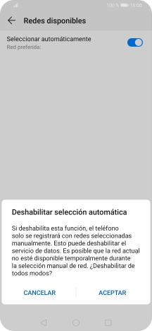 Pulsa ACEPTAR y espera mientras el teléfono está buscando redes. Pulsa ACEPTAR y espera mientras el teléfono está buscando redes.