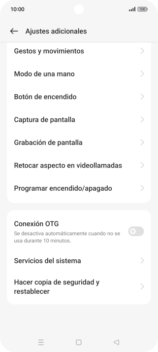 Pulsa Hacer copia de seguridad y restablecer. Pulsa Hacer copia de seguridad y restablecer.
