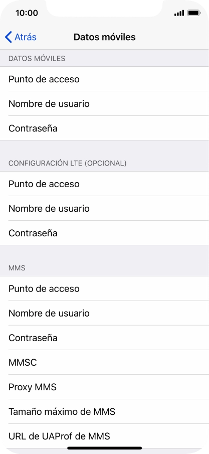 Pulsa Punto de acceso e introduce airtelwap.es. Pulsa Punto de acceso e introduce airtelwap.es.