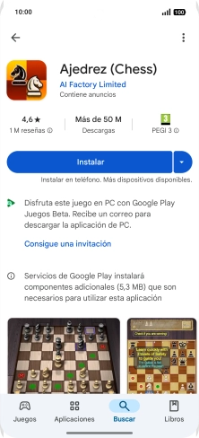 Pulsa Instalar y sigue las indicaciones de la pantalla para instalar la app. Pulsa Instalar y sigue las indicaciones de la pantalla para instalar la app.