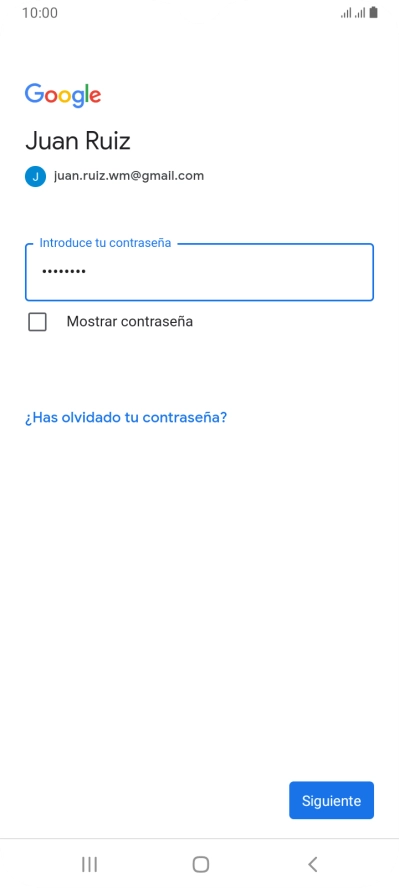 Pulsa Siguiente.