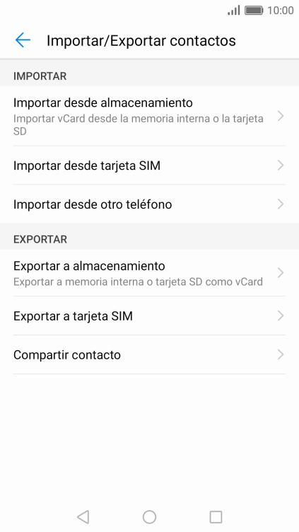 Pulsa Importar desde tarjeta SIM. Pulsa Importar desde tarjeta SIM.