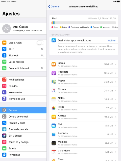 Pulsa la app deseada.