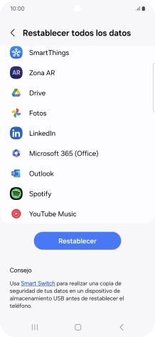 Pulsa Restablecer. Pulsa Restablecer.