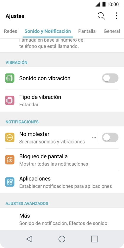 Pulsa Aplicaciones.