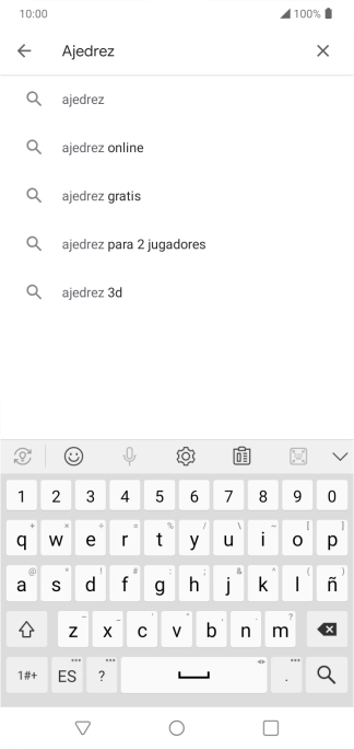 Introduce el nombre del tema o de la app y pulsa el icono de búsqueda. Introduce el nombre del tema o de la app y pulsa el icono de búsqueda.