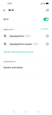 Pulsa Ajustes avanzados.