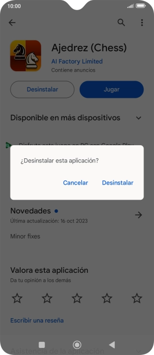 Pulsa Desinstalar. Pulsa Desinstalar.