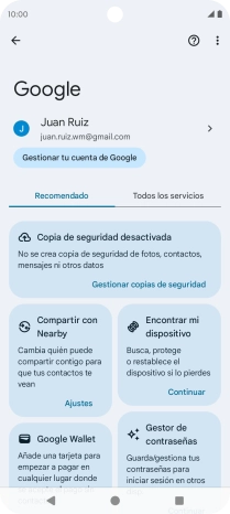 Pulsa Todos los servicios. Pulsa Todos los servicios.