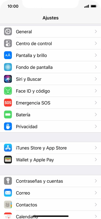 Pulsa Contraseñas y cuentas.