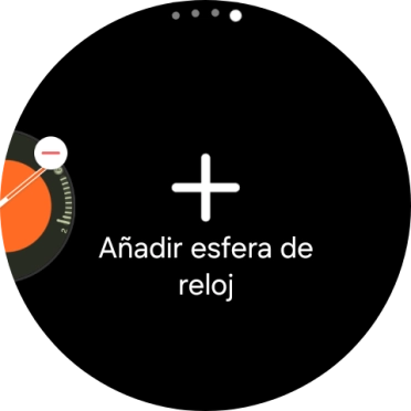 Pulsa Añadir esfera de reloj. Pulsa Añadir esfera de reloj.