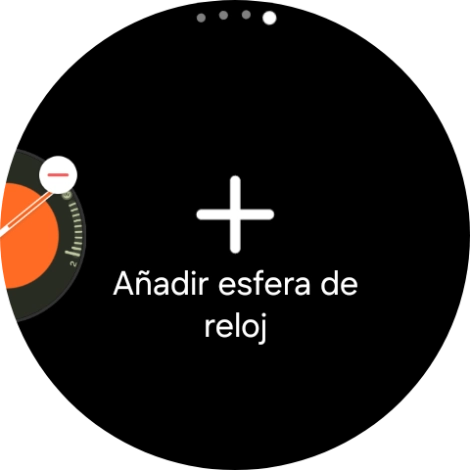 Pulsa Añadir esfera de reloj. Pulsa Añadir esfera de reloj.