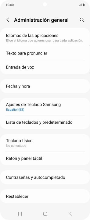 Pulsa Fecha y hora.