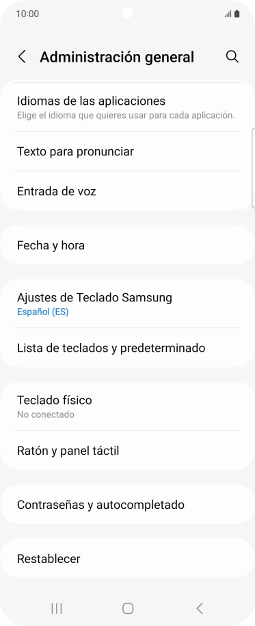 Pulsa Fecha y hora.