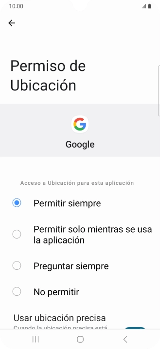 Pulsa el ajuste deseado.