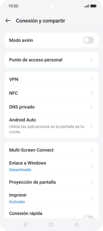 Pulsa Punto de acceso personal. Pulsa Punto de acceso personal.