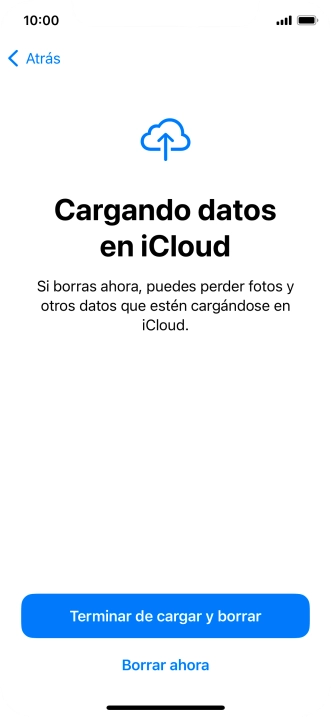 Pulsa Borrar ahora. Pulsa Borrar ahora.