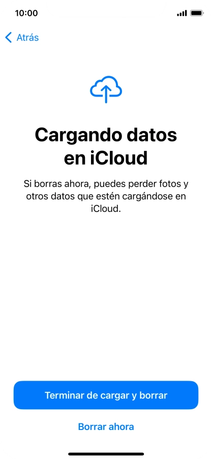 Pulsa Borrar ahora. Pulsa Borrar ahora.